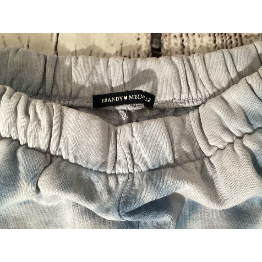 Brandy Melville Jogger Sweatpants Blue Tie Dye Rosa Pants One Size - Picture 3 of 4